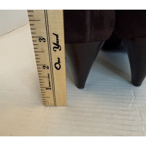 Aquatalia by Marvin K Brown Italian Made Suede Pointed Toe Heeled Booties 9.5 - Picture 8 of 8